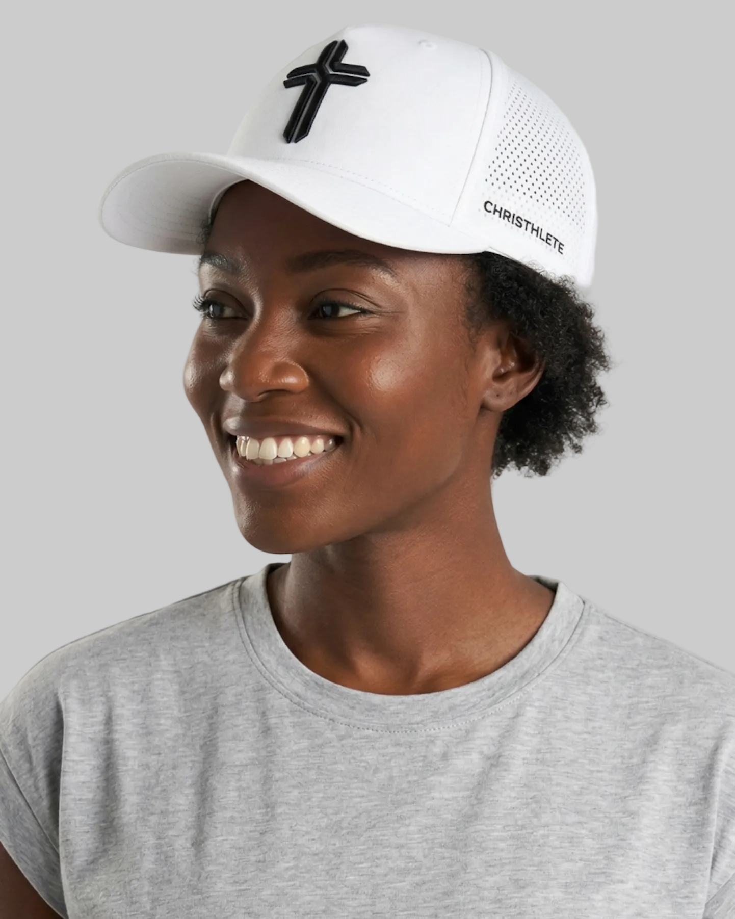 Image of Christhlete Performance Snapback Hat – White