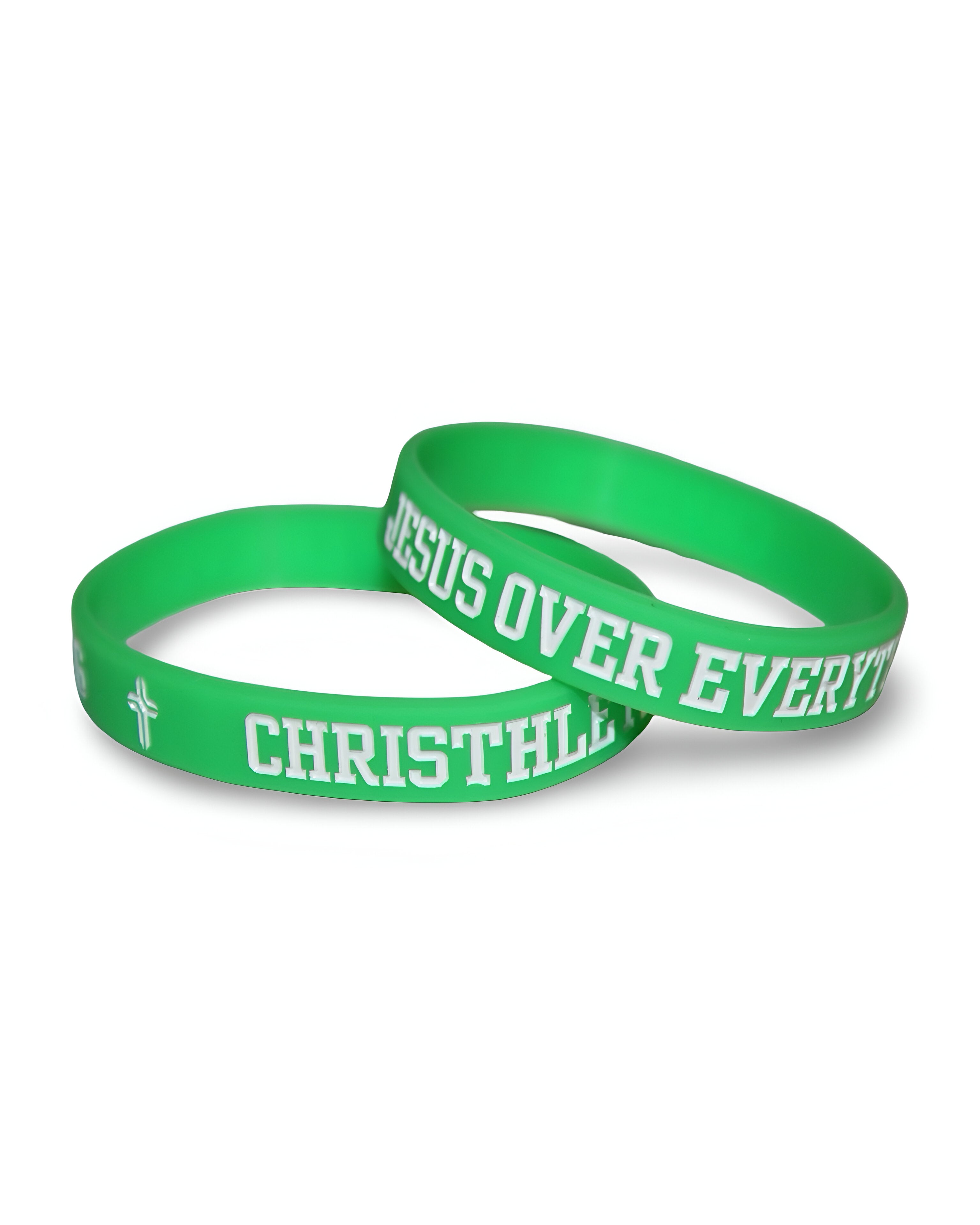 Image of Jesus Over Everything Silicon Wristbands 2-Pack