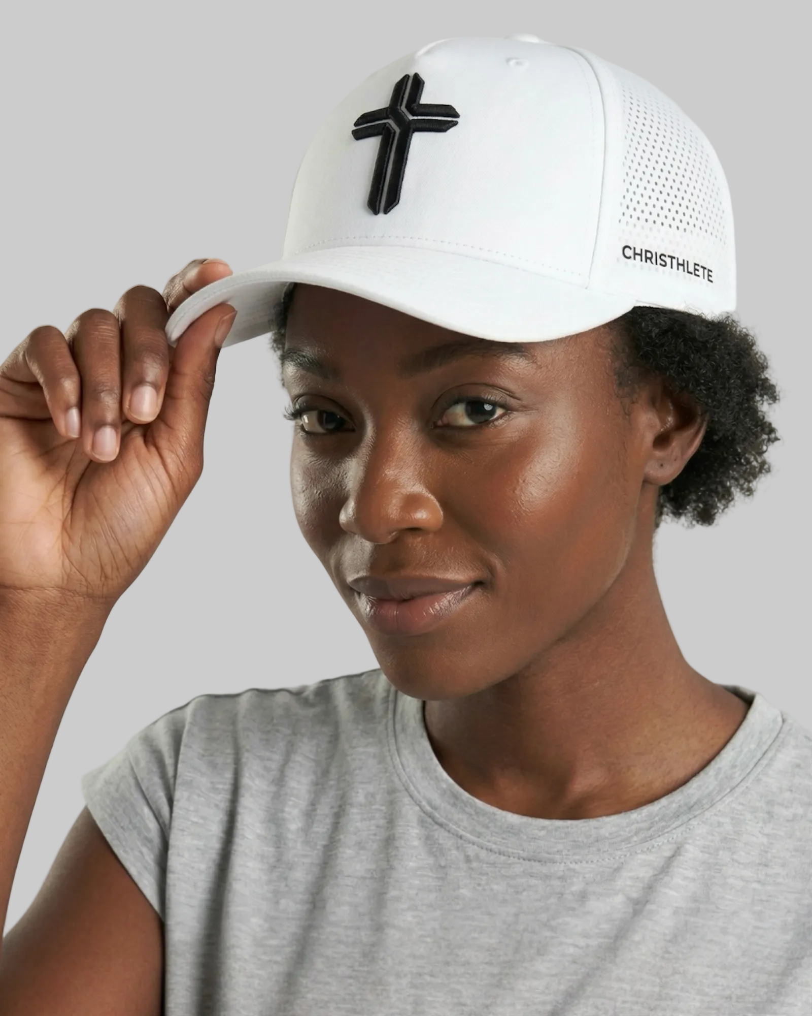 Image of Christhlete Performance Snapback Hat – White