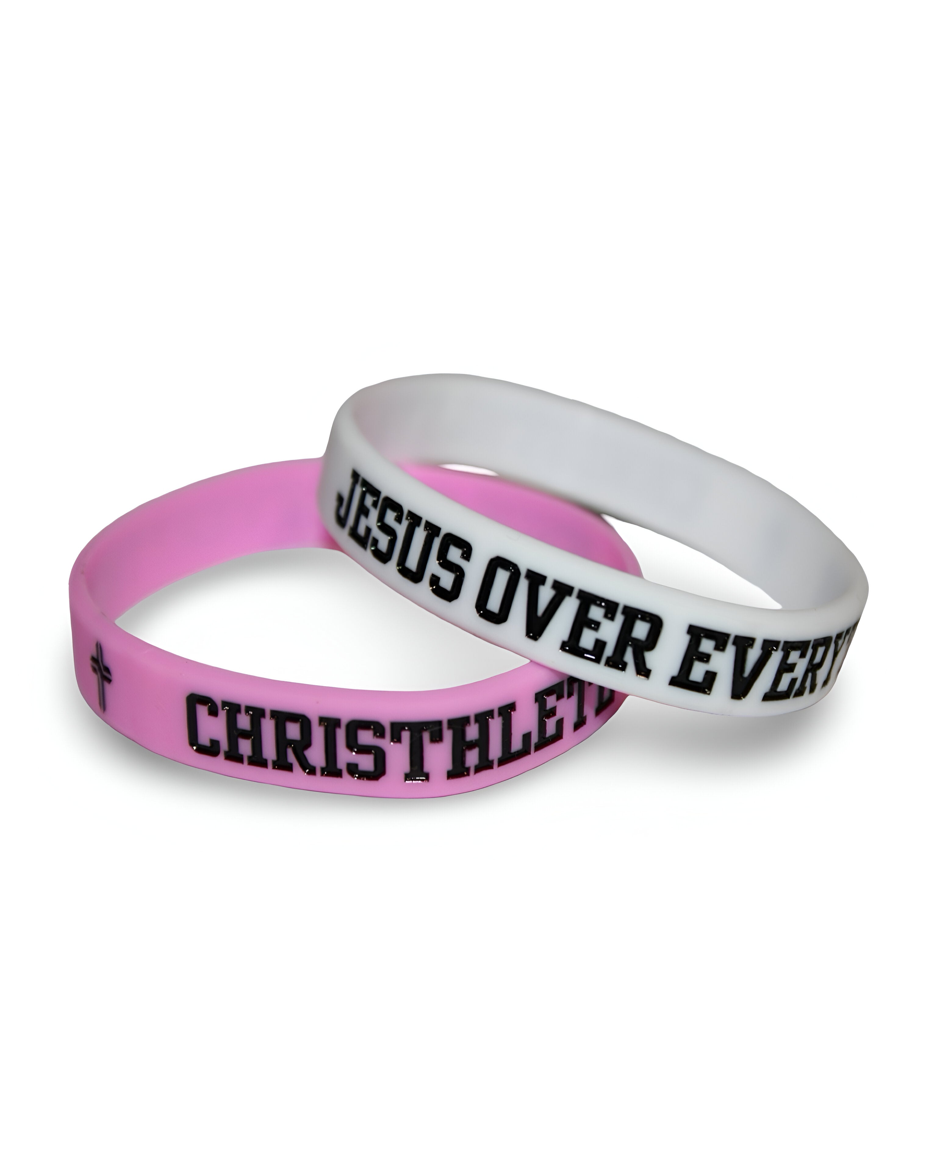 Image of Jesus Over Everything Silicon Wristbands 2-Pack