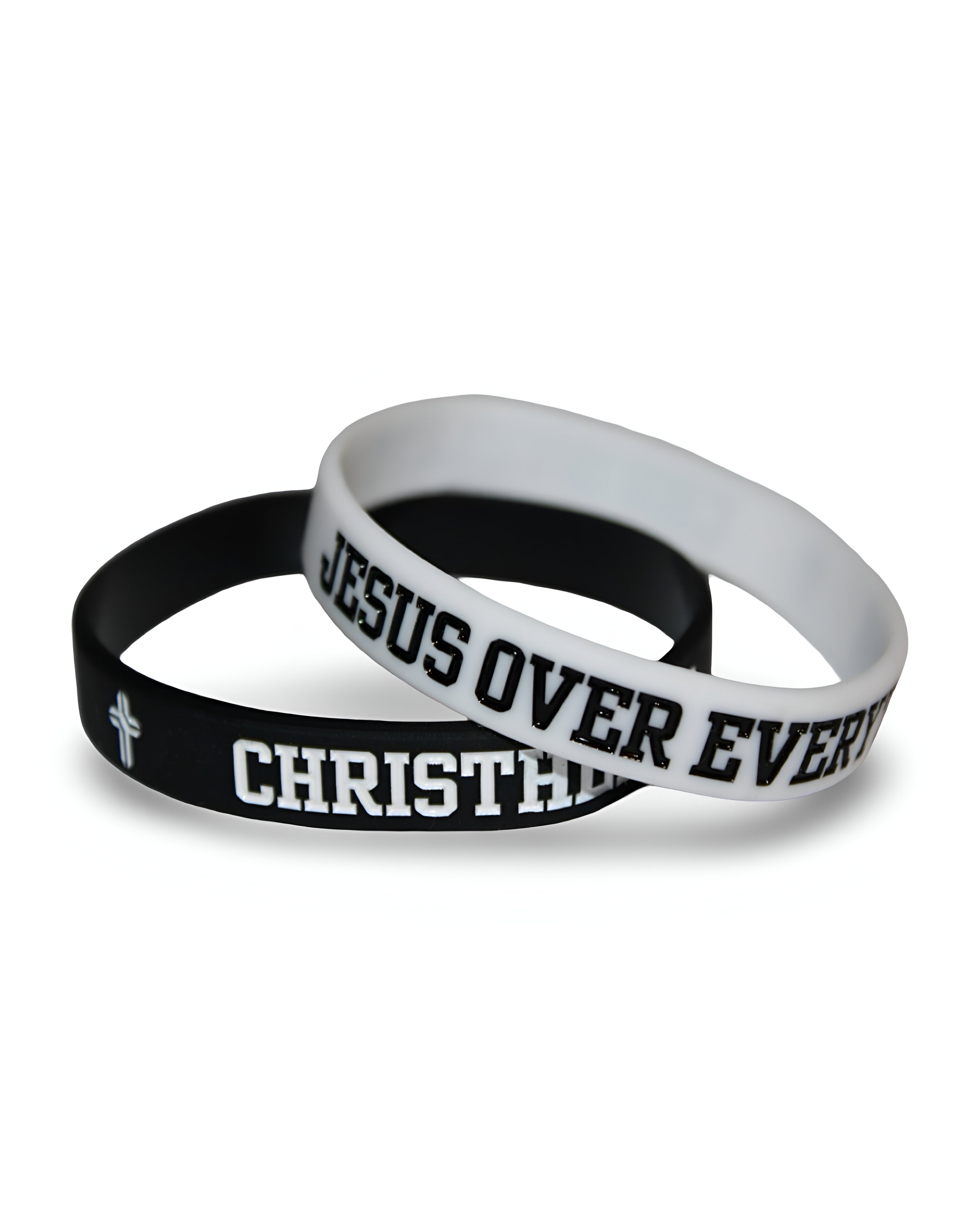 Image of Jesus Over Everything Silicon Wristbands 2-Pack