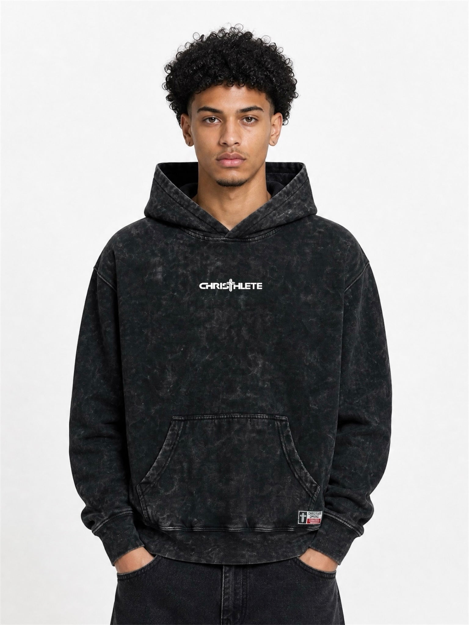 Image of Jesus Gets The Glory Heavy Hoodie - Acid Washed