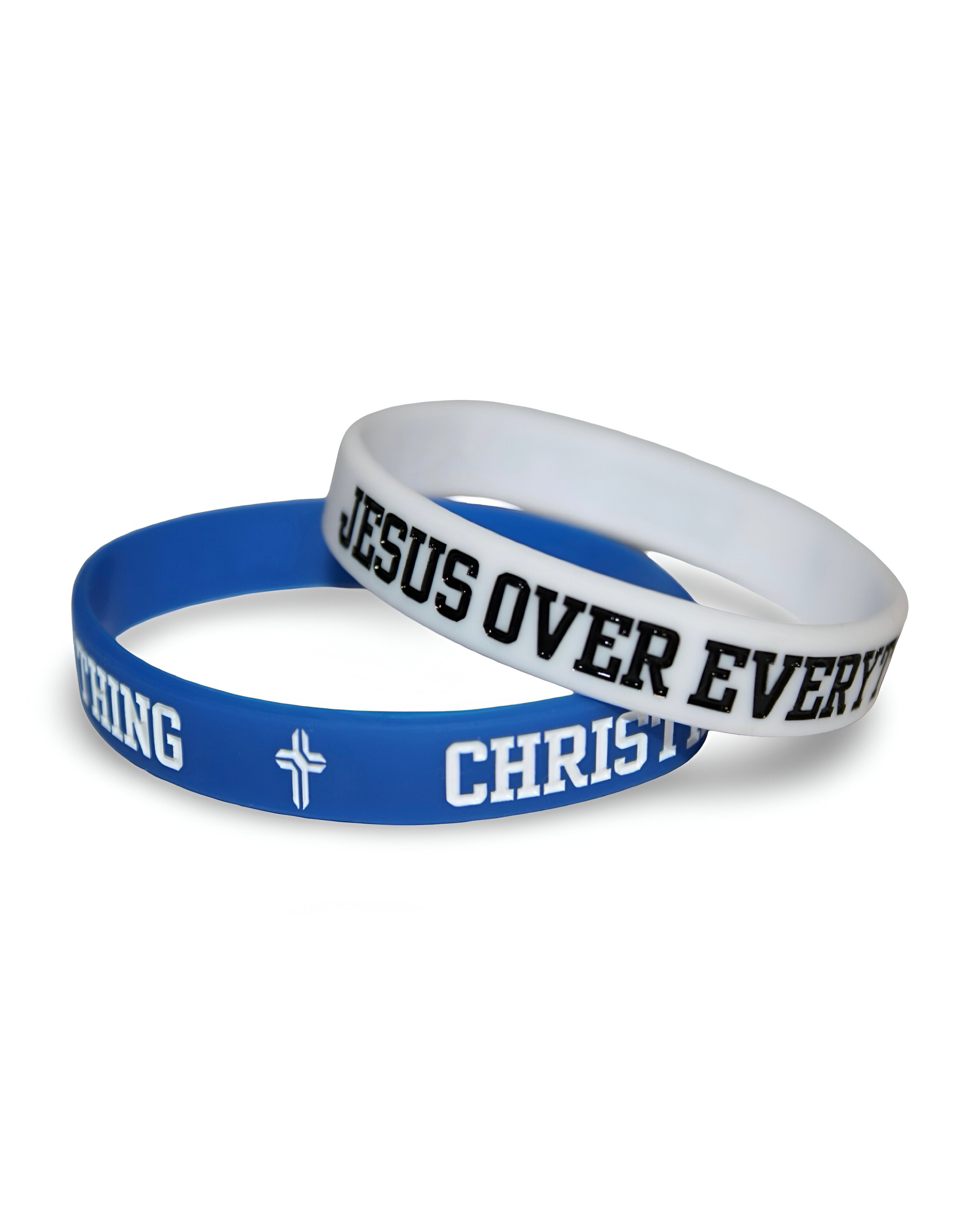 Image of Jesus Over Everything Silicon Wristbands 2-Pack
