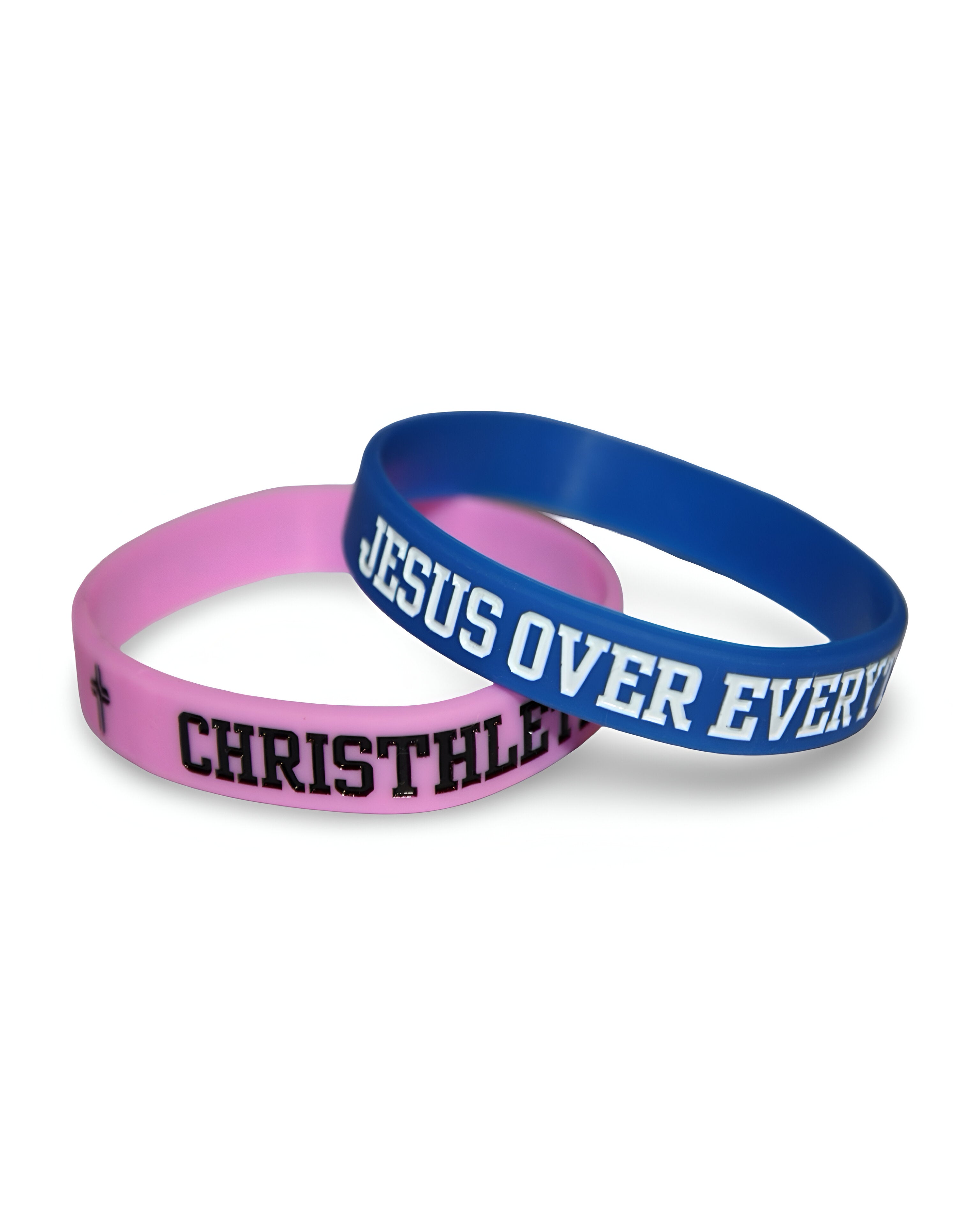 Image of Jesus Over Everything Silicon Wristbands 2-Pack