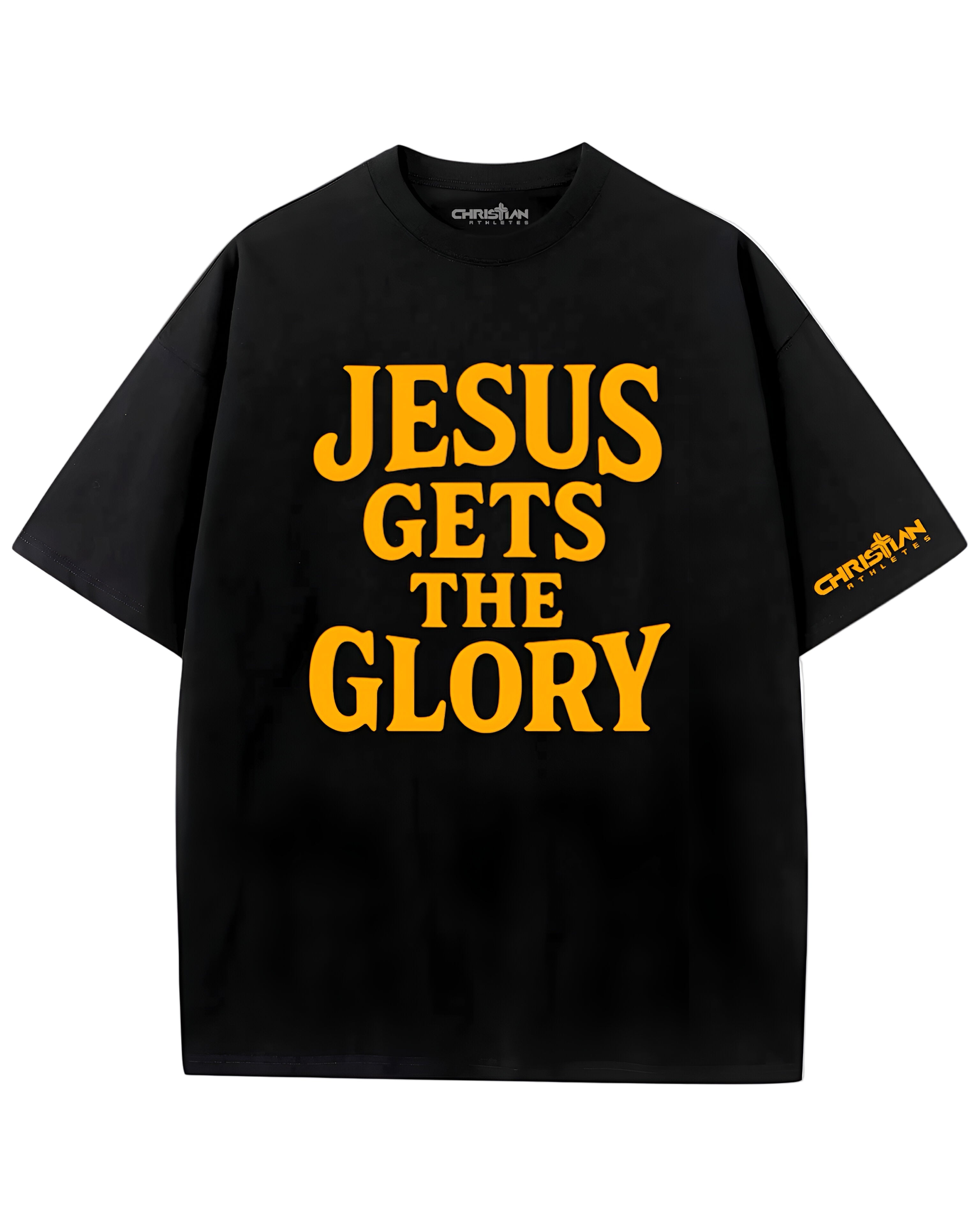 Image of Jesus Gets The Glory Tee Black (Made for the bold in Christ)