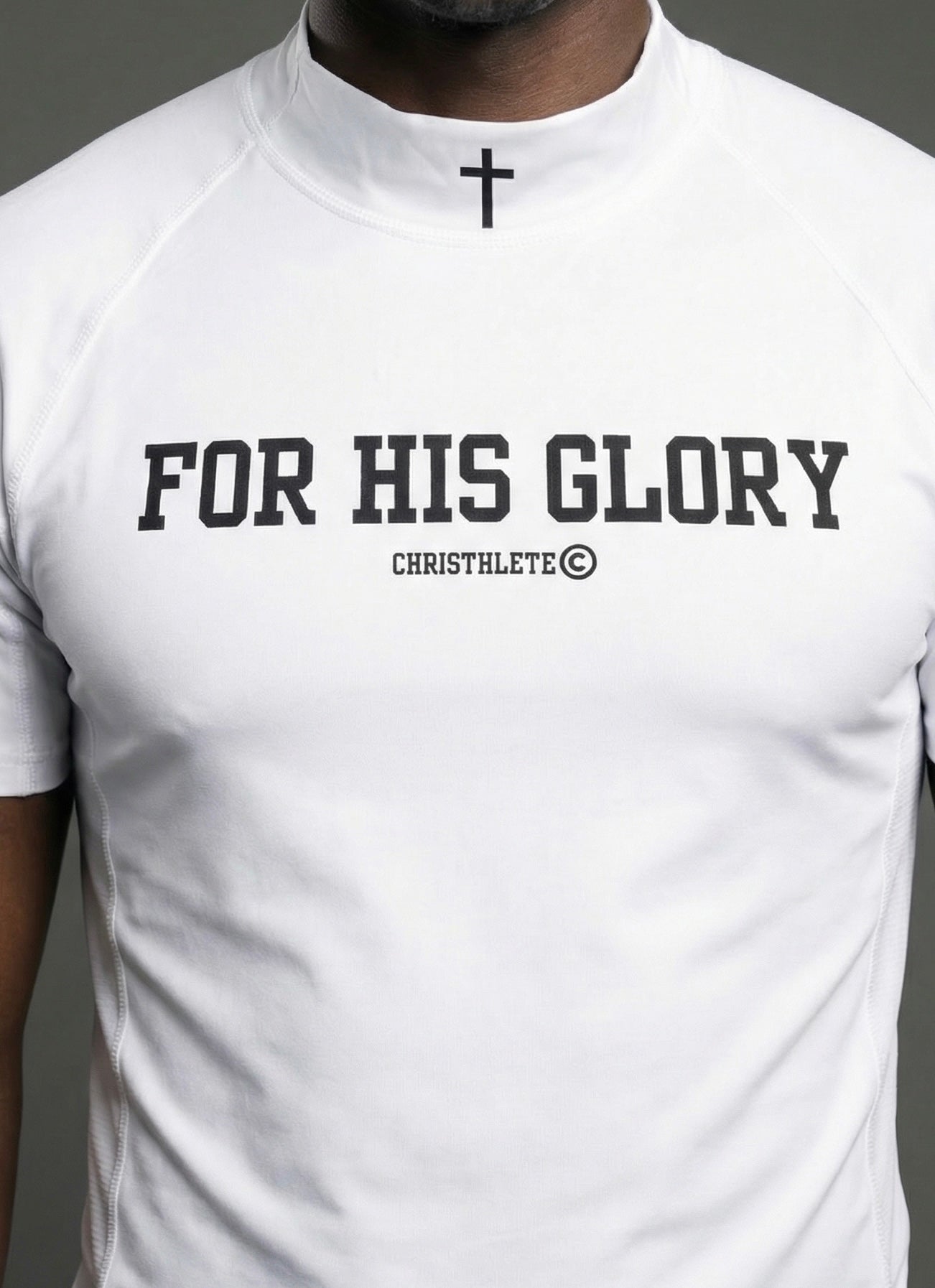 Image of 'For His Glory' Pro Compression Shirt - Black