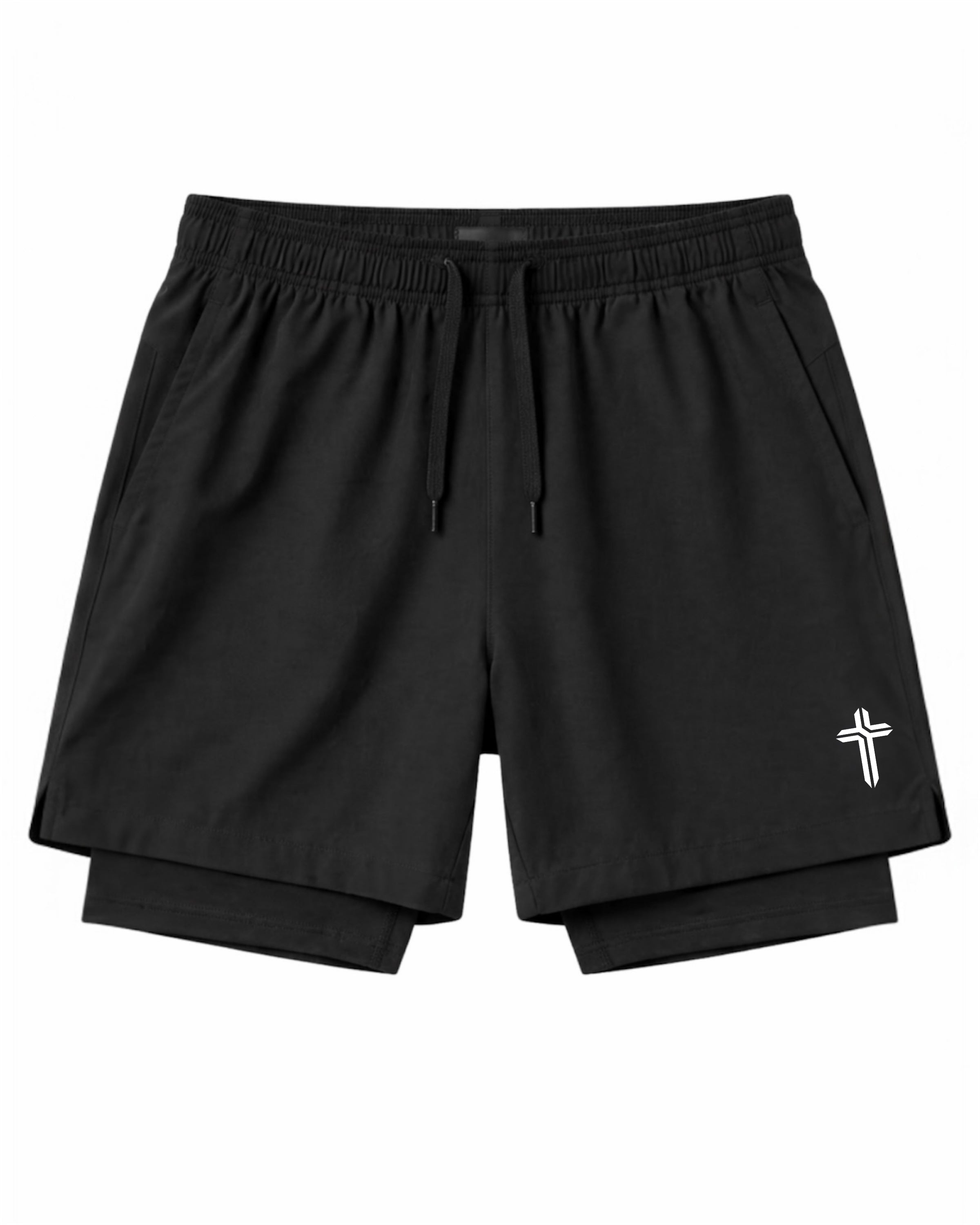 Image of Christhlete Men's Double Layer Training Shorts