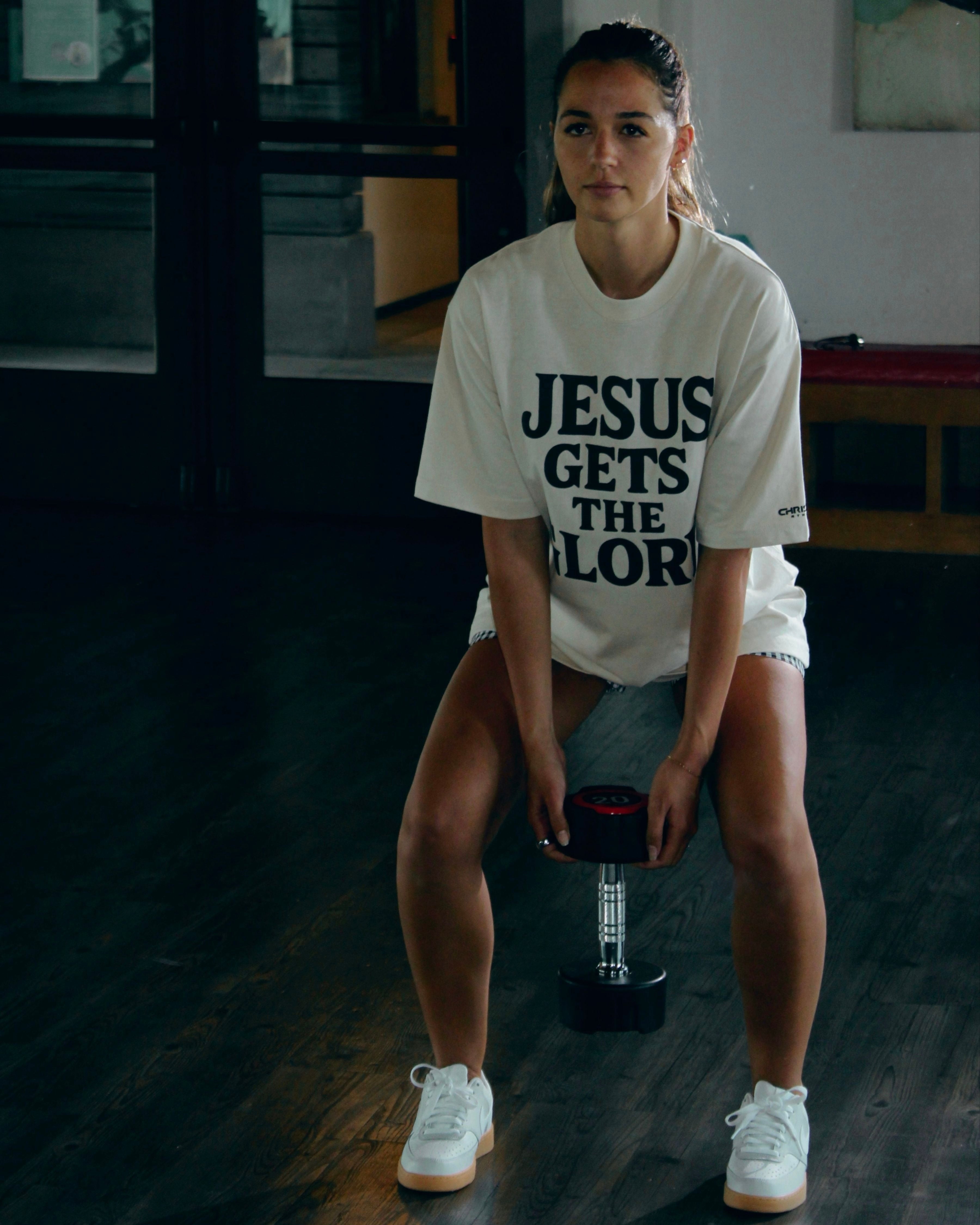 Image of Jesus Gets The Glory Tee - Beige