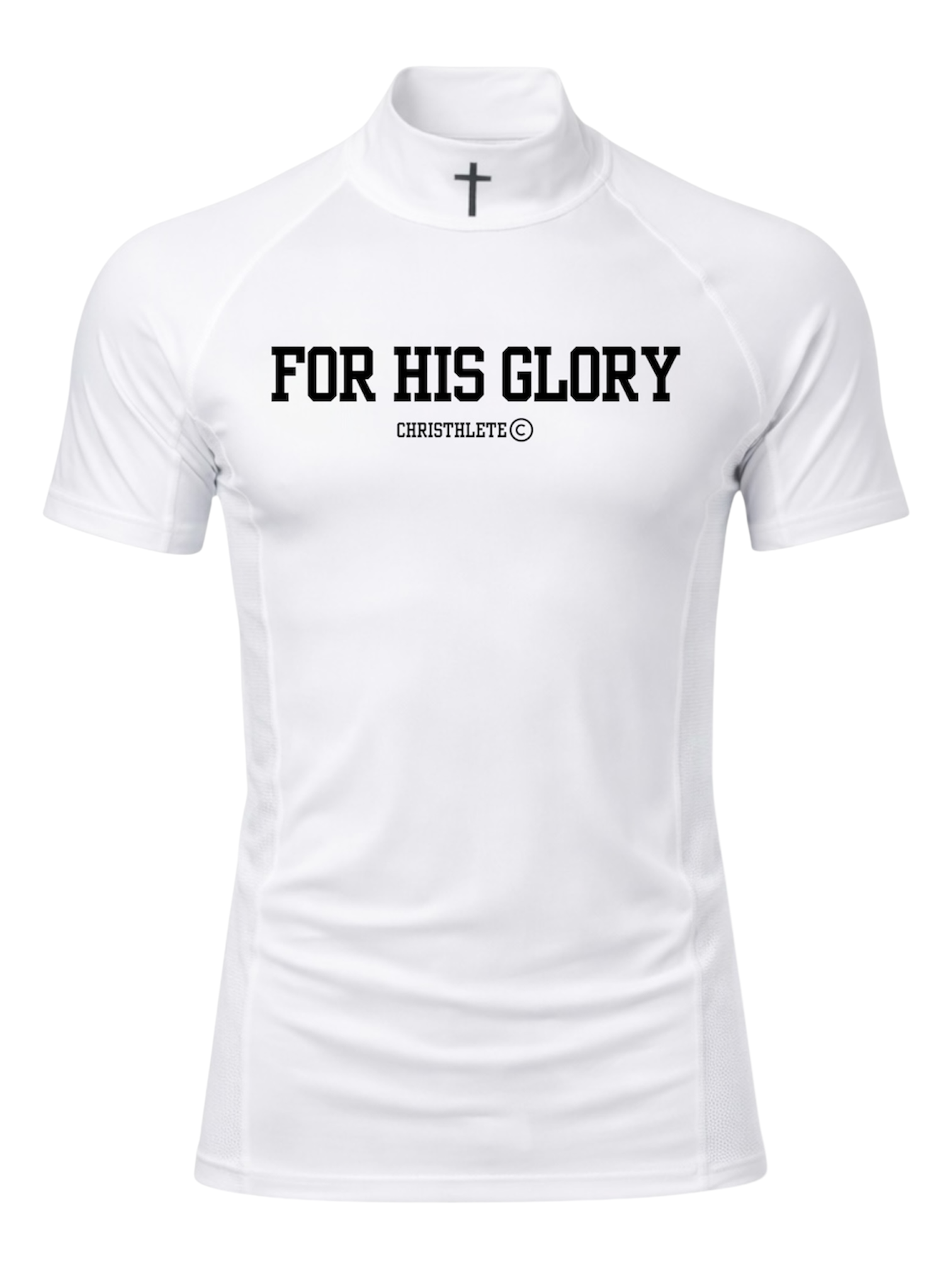 Image of 'For His Glory' Pro Compression Shirt - Black