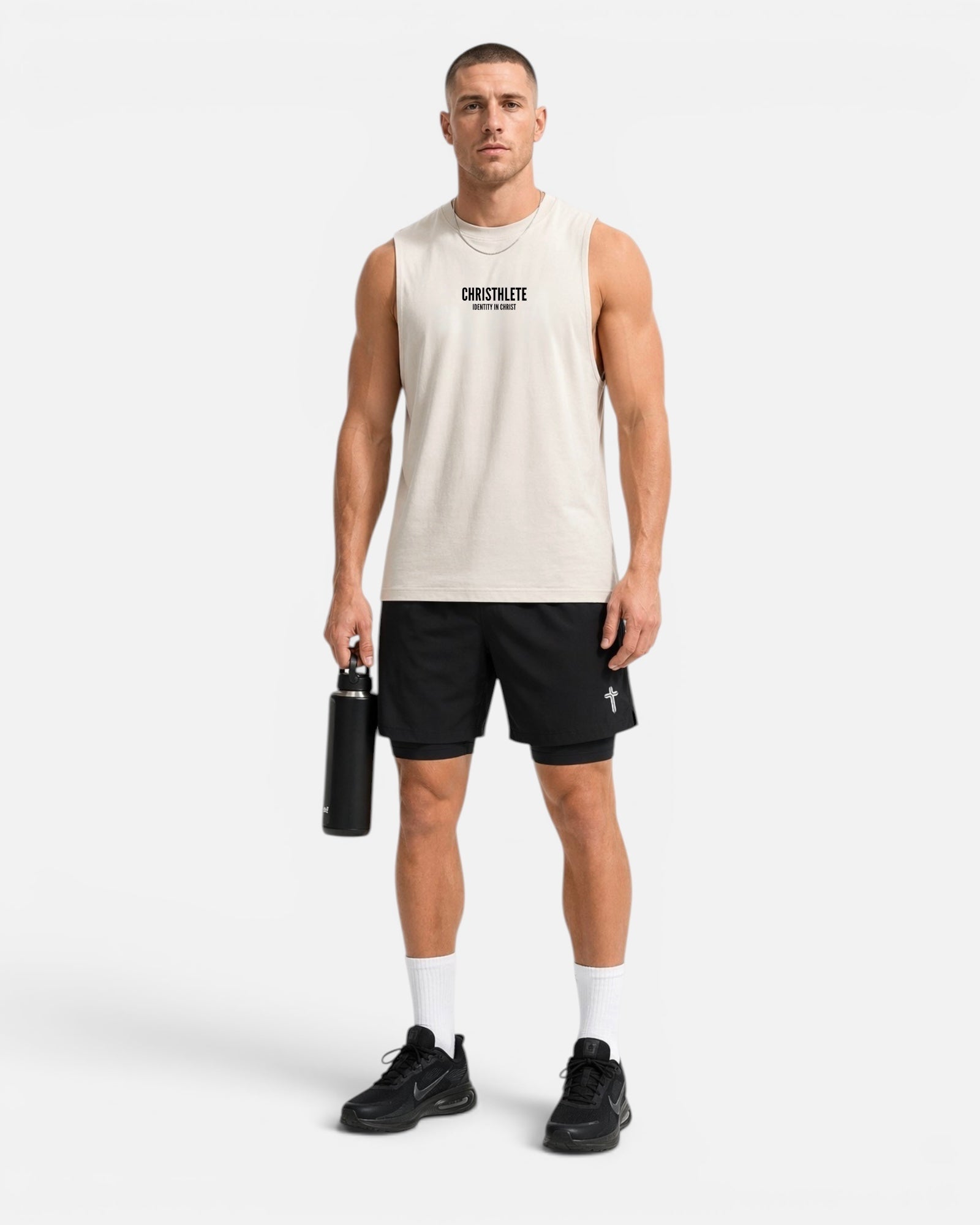 Image of Christhlete Men's Double Layer Training Shorts